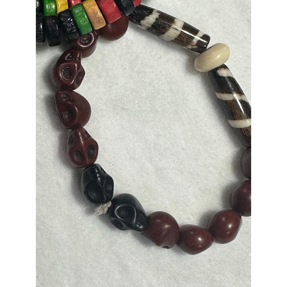 Bracelets Bundle. Reggae Rasta & Skulls.! - Picture 2 of 4